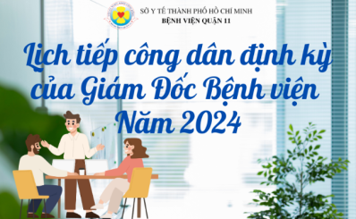 Lịch tiếp công dân định kỳ của Giám Đốc Bệnh viện năm 2024